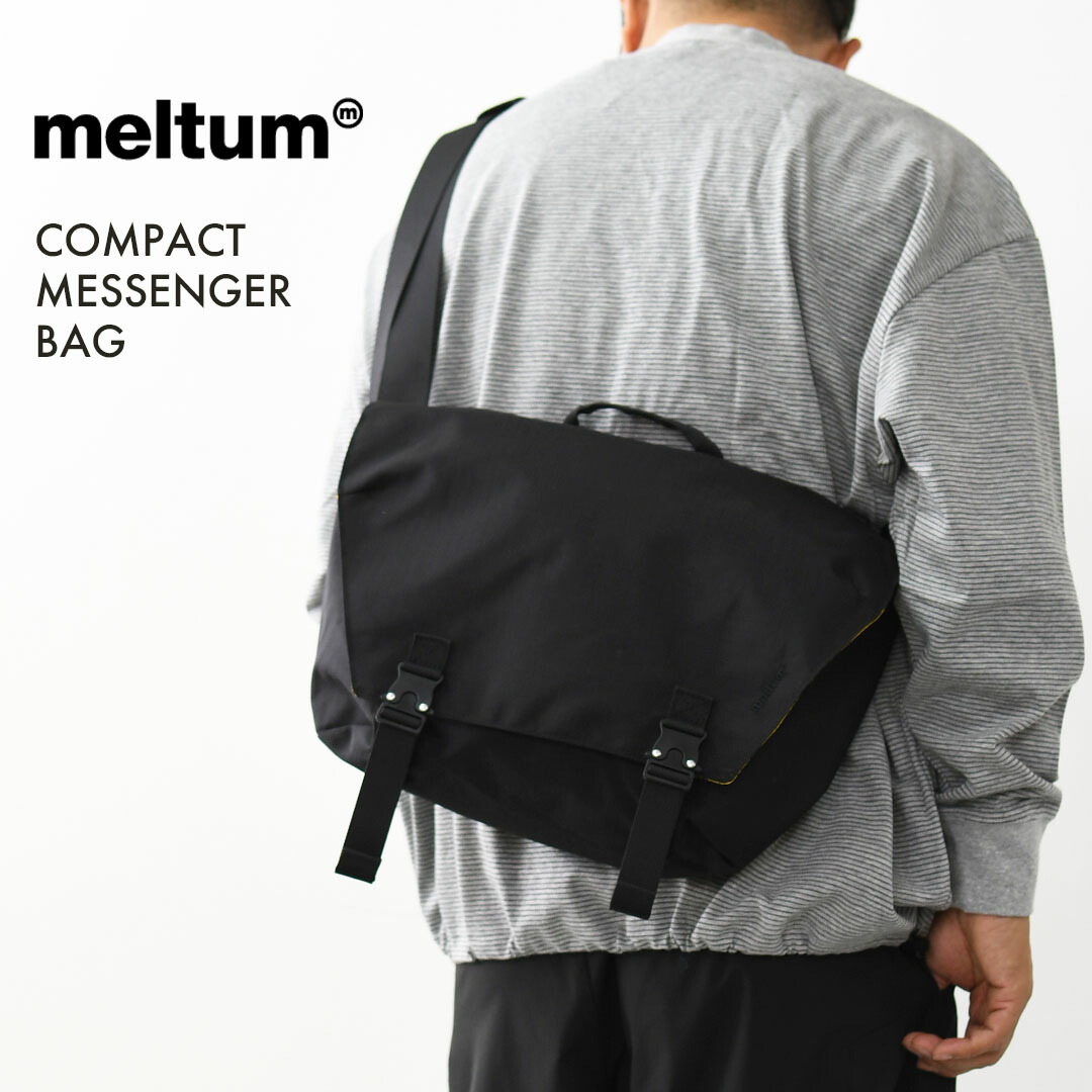 meltum [メルタム] COMPACT MESSENGER BAG [MTM-BG-0375-26] コンパクトメッセンジャーバッグ・ショルダーバッグ・通い・通学・旅する・撥水・MEN\u0027S / LADY\u0027S [2026SS]
