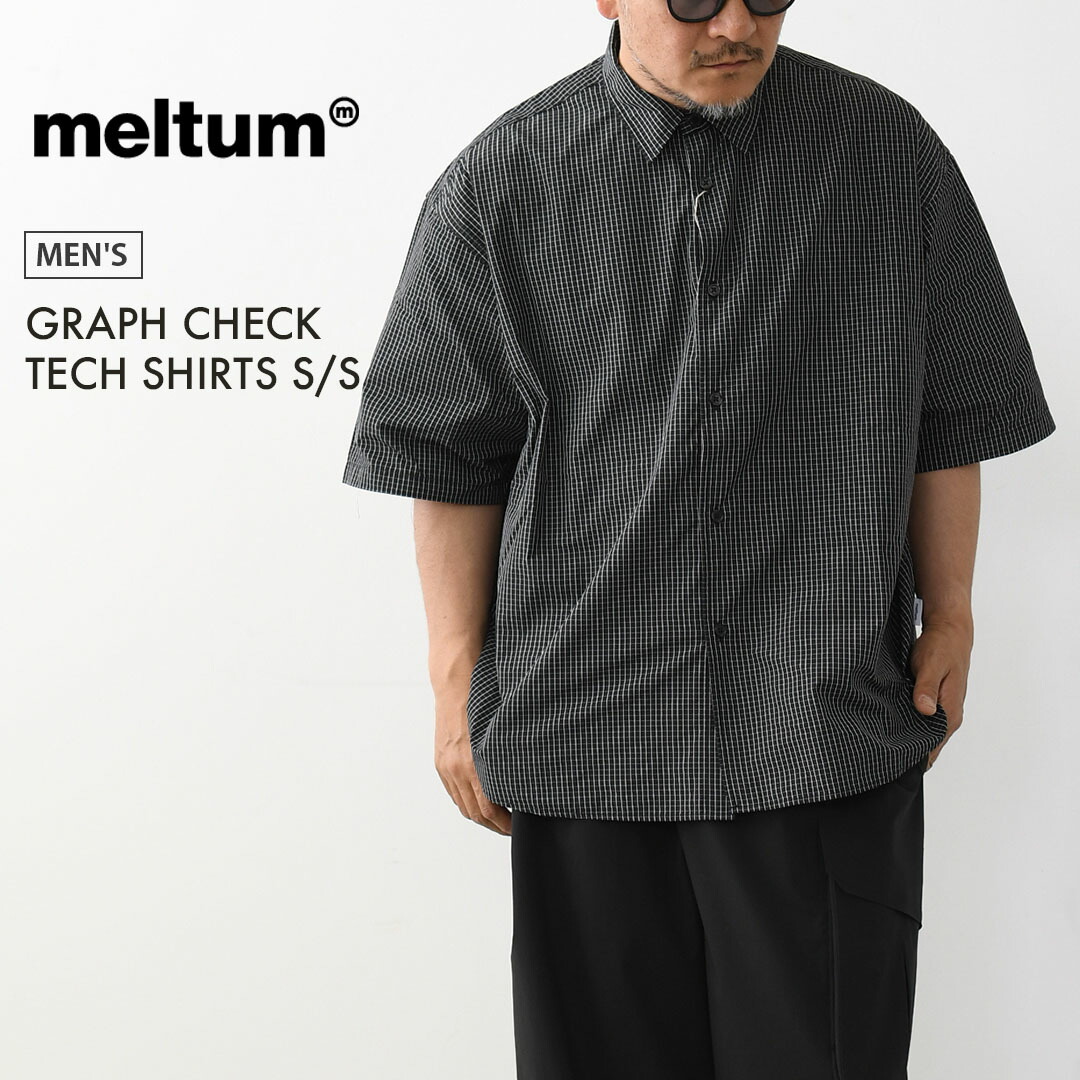 【楽天市場】meltum [メルタム] GRAPH CHECK TECH SHIRTS S/S [MTM-SH-0366-26-B] グラフ ...