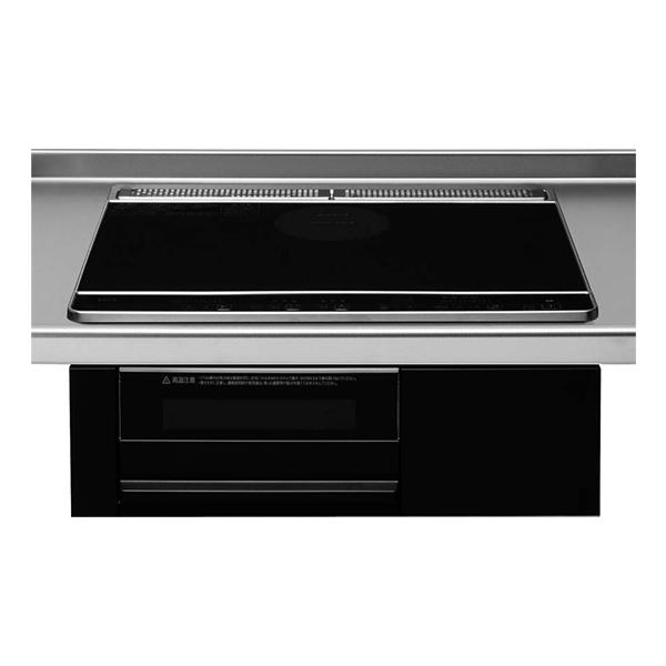 ZZCHA6L-E クリナップ IH煮炊き暖房器 2口IH+ラジエントヒーター 間口60珊 水無両面焼き食べ物屋 黒いこと/黒いこと