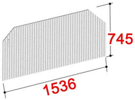 【BL-SC75154-L】LIXIL INAX 風呂フタ 巻フタ L印字機 奥ふかさ745粍 横幅1536粍