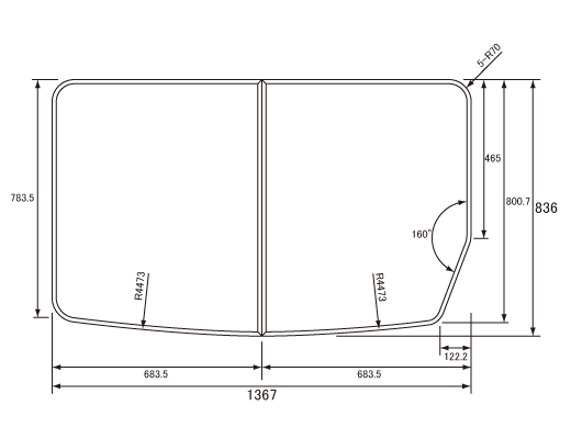パナソニック Panasonic 風呂ふた フロフタ GVR1234UD 断熱組フタ 幅&times;奥行 1367&times;836mm 本体厚み 22.0mm ホワイト｜リホームストア店