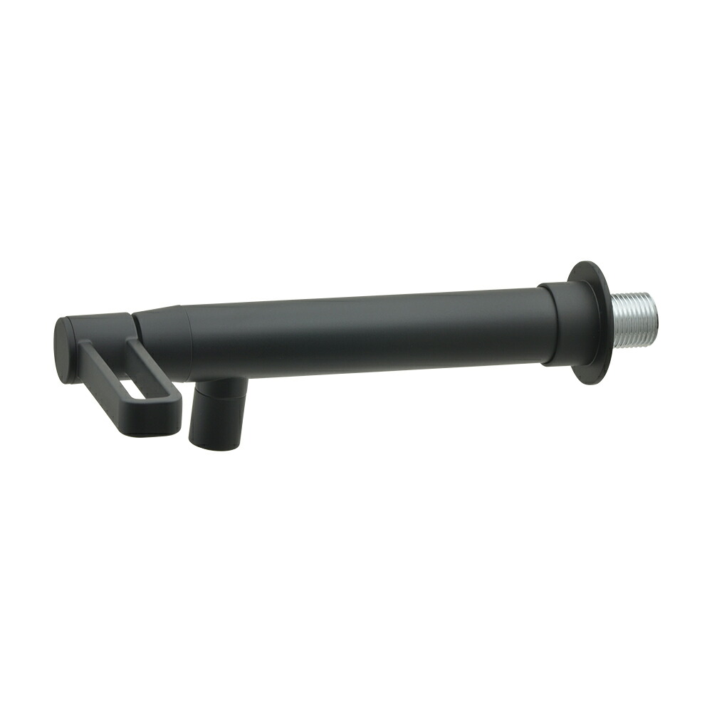 【703-710-D】カクダイ 胴長横水栓 マットブラック KAKUDAI 10,106円