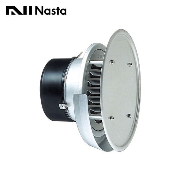 【KS-8680AWD】Nasta キョーワナスタ 屋外換気口 アルミニウ 防風板タイプ 防火ダンパー付 防虫網付 スパイラル管(内径φ150)