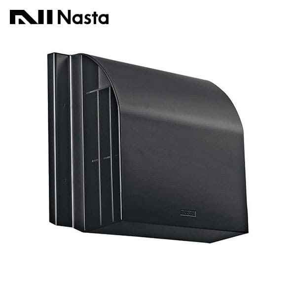 【KS-8809AHD-BK】Nasta キョーワナスタ 屋外換気口 アルミニウム 耐外風タイプ 防火ダンパー付 スパイラル管(内径φ100) シルバーグレー