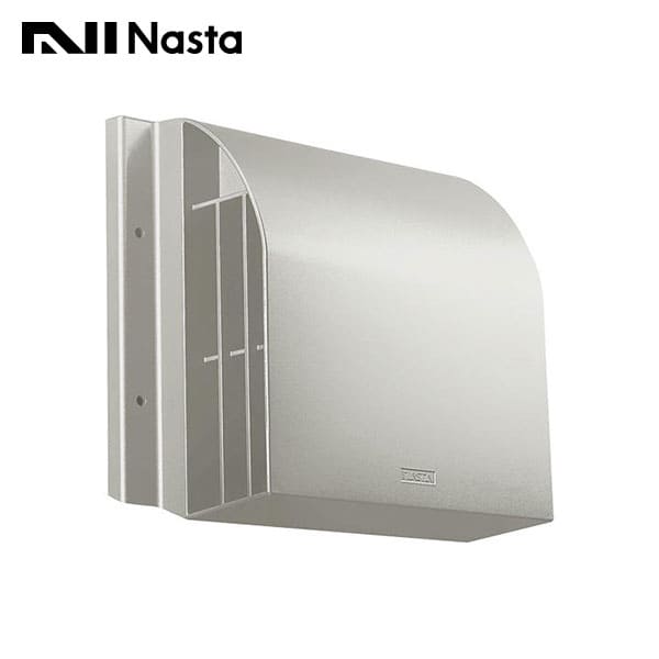 【KS-8809AHD-MLG】Nasta キョーワナスタ 屋外換気口 アルミニウム 耐外風タイプ 防火ダンパー付 スパイラル管(内径φ100) メタリックライトグレー