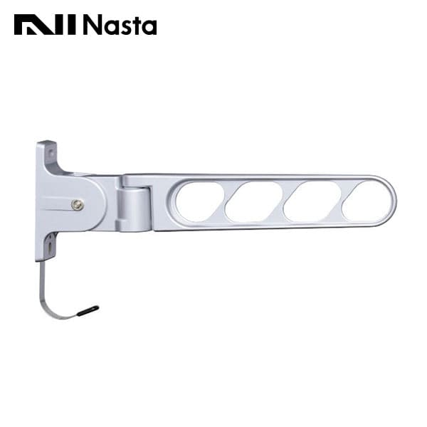 【KS-DA452ABN-SV】Nasta キョーワナスタ 室外物干 折りたたみ納める印字機 L\u003d450粍 しろがね色 2本入り口・入口