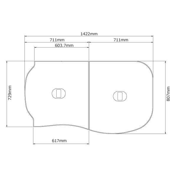 【KGWSH11】ノーリツ 断熱ふろ上蓋  (FD-SRB1685BLT-WH/SB KGW) 取り合わせ2枚 2階建てバス御部屋 風呂フタ NORITZ