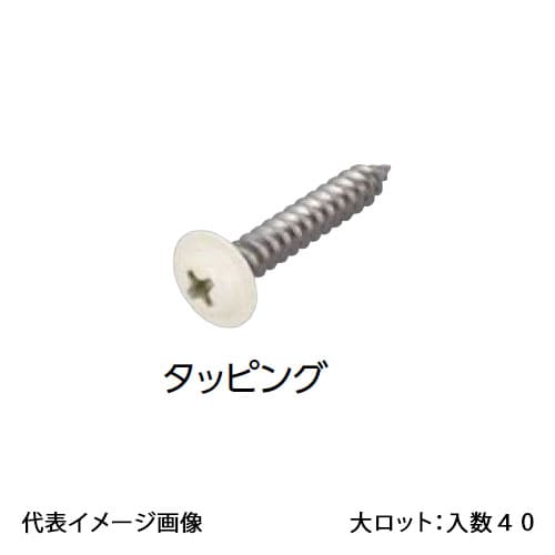 【2M-4WSW-25-100P】オンダ製作所 カラービス 磁性あり タッピング 4×25 オフホワイト 1セット(100本) 大ロット 入数:40