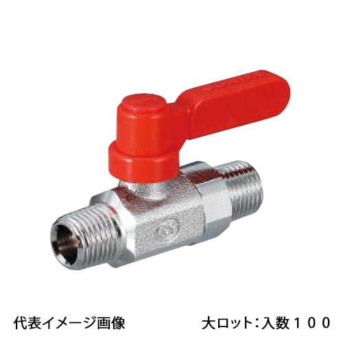 【M3-10MLR】オンダ製作所 ボールバルブ フリーボール M3型 Rタイプ Rねじ×Rねじ 呼び径3/8 大ロット 入数:100