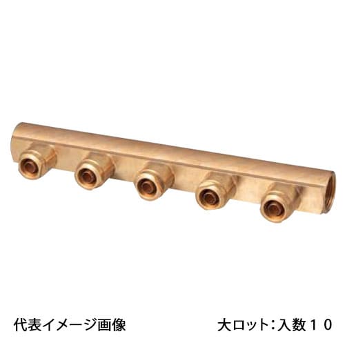 【WH-2003-13-S】オンダ製造所 WH型 ダブルロックヘッダー Rc3/4×13A 3連見出し 大ロット 入数:10