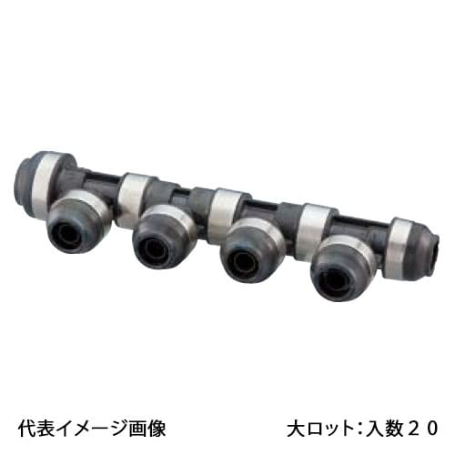 【WH1A-BA09】オンダ製作所 BS型 回転ヘッダー IN16A×OUT13A PEX用 連結数7 大ロット 入数:20