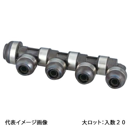 【WH1A-BE06】オンダ製作所 BE型 回転ヘッダー IN16A×OUT13A PEX用 連結数5 大ロット 入数:20