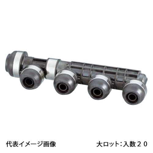 【WH2A-BE06】オンダ製作所 BE型 ヘッダー IN16A×OUT13A PEX用 分岐数5 大ロット 入数:20