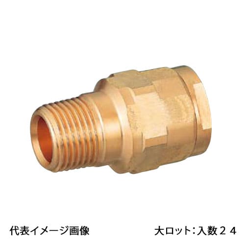 【WJ44A-2525C-S】オンダ製作所 ダブルロックジョイント WJ44型 テーパおねじ 給水用管端コア対応 PEX用 R1×25A 大ロット 入数:24