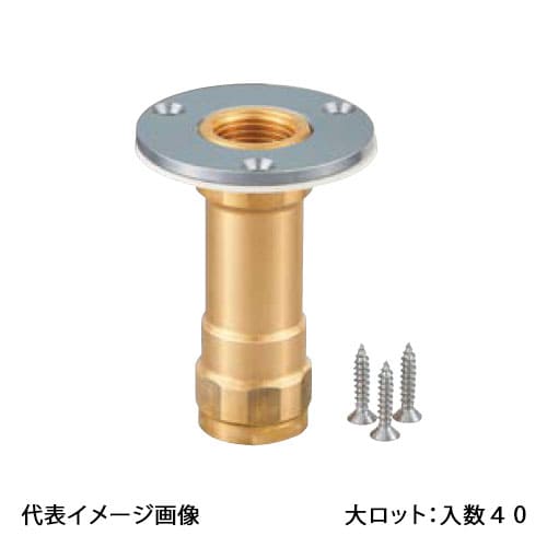 【WJ8-1313C-8-S】オンダ製作所 ダブルロックジョイント WJ8型 配管アダプター 青銅 ロングタイプ L80 φ58 Rc1/2×13A 大ロット 入数:40
