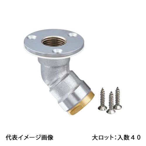 【WL16-1310C-S】オンダ製造所 ダブル鍵を掛ける合わせ目 WL16型 床立上ぼりアダプタ 青銅 φ50 Rc1/2×10A 大ロット 入数:40 パイプ用継手-その他-木材・建築資材・設備