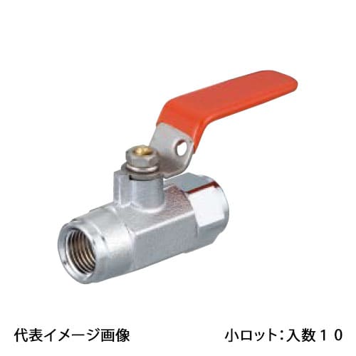 【MR4-08M】オンダ製作所 ミニチュアボールバルブ MR4型 メートルコック Gねじ&times;Gねじ 呼び径1/4 小ロット 入数:10｜リホームストア店