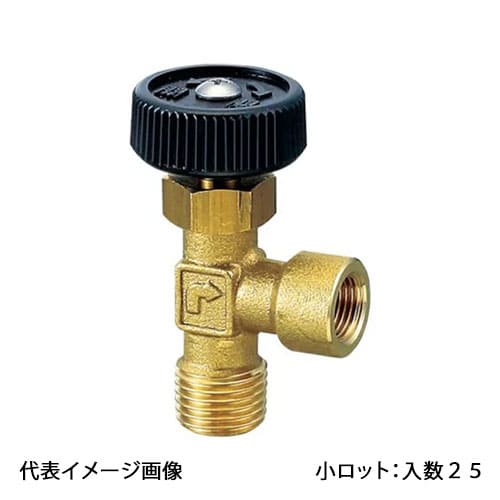 【OMV-630-1】オンダ製造所 アングルミニチュアバルブ Rねじ×Rcねじ R1/4×Rc1/8 H31.5 小ロット 入数:25