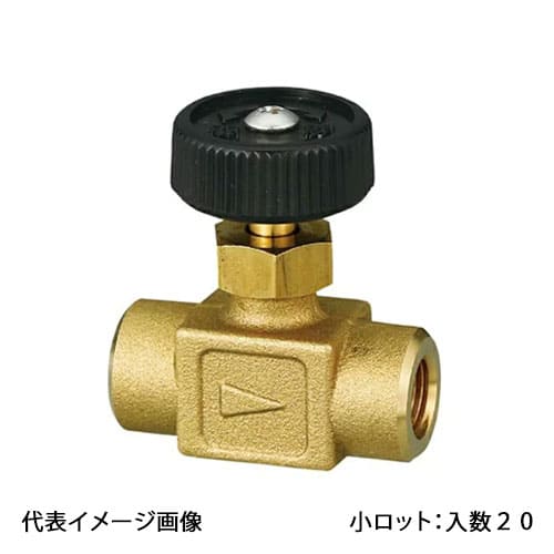 【OMV-970-1】オンダ製造所 ストレートミニチュアバルブ Rcねじ×Rcねじ Rc1/8×Rc1/8 小ロット 入数:20
