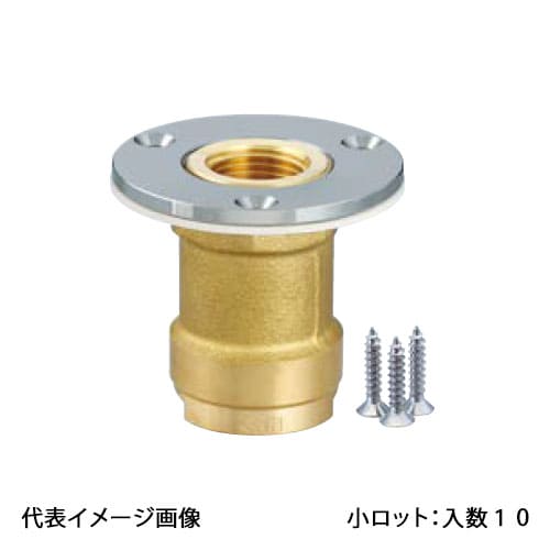 【WJ8A-1316-S】オンダ製造所 ダブル鍵を掛ける合わせ目 WJ8型 配管工事アダプタ 金管楽器 PEX用 φ58 Rc1/2×16A 小ロット 入数:10