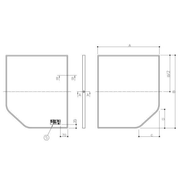 【AFKK84128W】 TOTO 風呂ふた 590X695 1200 2枚 断熱風呂蓋1200用 ※EKK84128W1の後継品