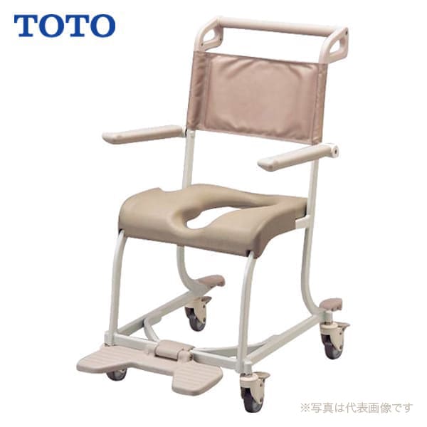 中古 TOTO 水回り用車いす EWP01153R 介護 トイレ キャリー 4輪