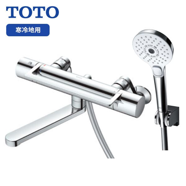 【TBV03417ZA】TOTO 壁付サーモスタット組みあわせる水栓 GG続きもの アーチ形手持ち部分 冷ややかさ地用 コンフォートウエーブ 3流行り物 めっき 旧品番TBV03417Z
