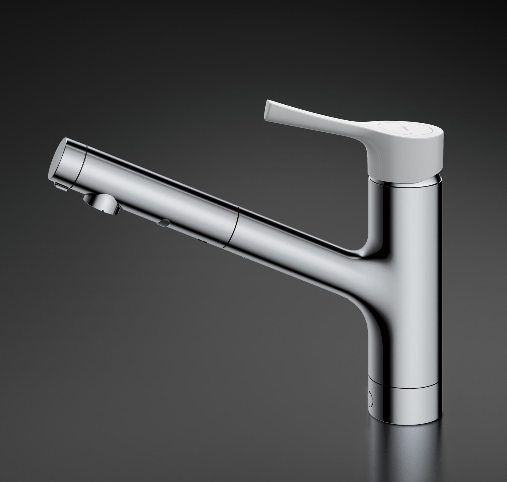 TKS05306ZA TOTOシングル混合水栓 ハンドシャワー・寒冷地仕様 TOTO 台付シングル混合水栓(エコシングル、ハンドシャワー、寒冷地用