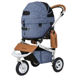 エアバギー フォードッグ ドーム3 セット レギュラー メランジデニム ペット用バギー Air Buggy（犬用）【ご注文後のキャンセル・返品・交換不可】【代金引換不可・コンビニ後払い不可】｜Relish