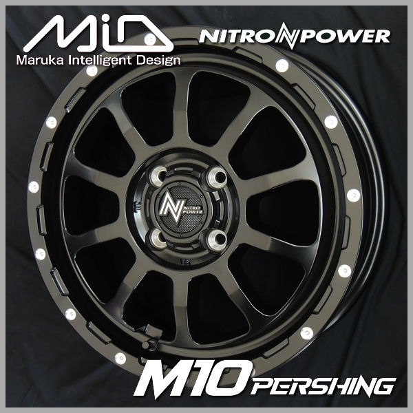 送料無料 タント アルト ウェイク ムーヴ スペーシアなど 155/65R14 ヨコハマ ブルーアース ナイトロパワー M10 PERSHING KC セミグロスブラック/マシニング 63,140円