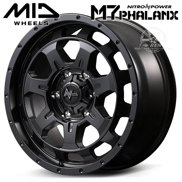 送料無料 ランドクルーザー 300 250 ナイトロパワー M7 PHALANX バレルブラック 18インチ 8.5J +55 アルミホイール４本
