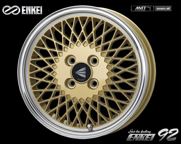 楽天市場】送料無料ENKEI エンケイ PF05国産ホイールゴールド165/50R16