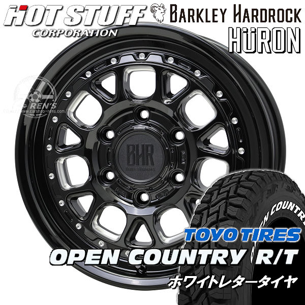送料無料200系 ハイエースTOYO オープンカントリーR/Tバークレイ ヒューロングロスブラックマシニング215/65R16C 109/107Q 国産・荷重対応・ホワイトレター｜カーショップＲＥＮ&rsquo;Ｓ