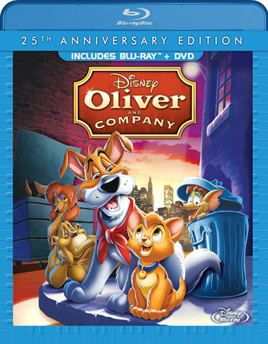 新品北米版Blu-ray！【オリバー／ニューヨーク子猫ものがたり】 Oliver & Company: 25th Anniversary Edition [Blu-ray/DVD]！画像
