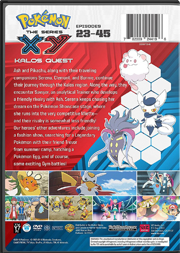 楽天市場 Sale Off 新品北米版dvd Pokemon The Series Xy Kalos Quest Set 2 ポケットモンスター Xy 2 第23話 第45話 英語音声 Rgb Dvd Store Sports Culture