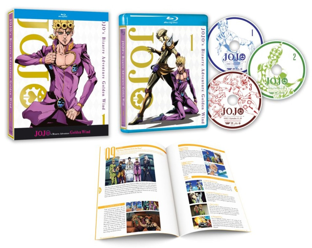 数量限定 新品北米版blu Ray ジョジョの奇妙な冒険 黄金の風 1 第1話 第話 メーカー包装済 Lexusoman Com