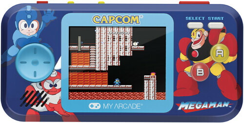 ＜My Arcade＞ My Arcade DGUNL-4191 Mega Man Pocket Player Pro Handheld Portable Gaming System (6 GAMES IN 1)ロックマン
