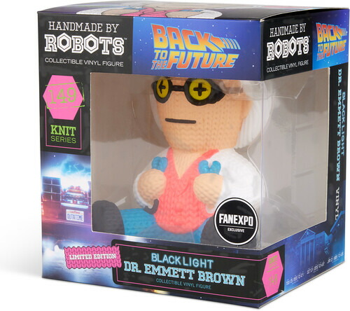 Handmade by Robots - Back to the Future - Dr. Emmett Brown with Jumper Cables #149 (Limited Edition Blacklight)＜バック・トゥ・ザ・フューチャー＞（約12cm）画像