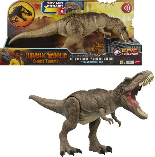 Mattel - Jurassic World: Chaos Theory - Epic Evolution - All-Out Attack Tyrannosaurus Rex マテル ジュラシック・ワールド ティラノサウルス画像