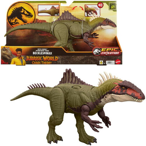 Mattel - Jurassic World: Chaos Theory - Battle Roarin' Becklespinax マテル ジュラシック・ワールド ベックレスピナクス画像