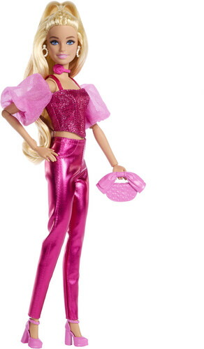 バービー Mattel - Barbie Deluxe Style with Blonde Hair in Pink Metallic Corset Outfit画像