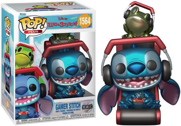 ■[ファンコ] FUNKO POP! Plus: Lilo & Stitch - Gamer Stitch (Metallic)＜リロ・アンド・スティッチ＞画像