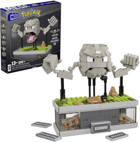 Mega Bloks - Pokemon Mini Motion Geodude, 343 Piece Building Toy Set＜メガ立ちはだかる＞＜ポケモン＞イシツブテ