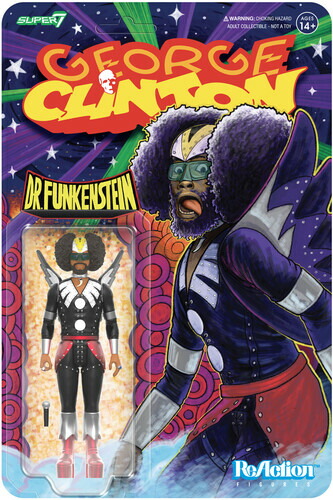 ■Super7 - George Clinton - ReAction Figures Wv1 - George Clinton (Dr. Funkenstein)＜ジョージ・クリントン＞（約9.5cm） 4,607円