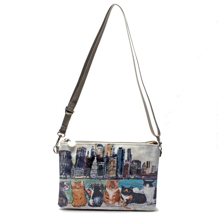 希少 マンハッタナーズ ラッキー ミニバッグ マンハッタンの眺め 猫グッズ 猫雑貨 人気ブランド Www Nripost Com