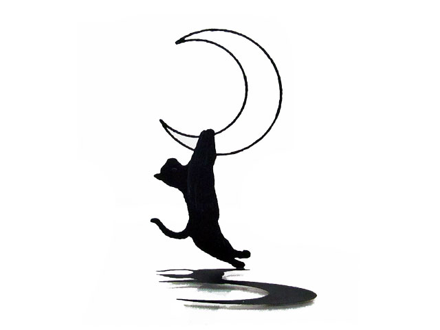 シルエットオブジェ ぶらさがり猫猫の置物 ラッピング無料 シルエット工場 川口喜久雄 猫グッズ 猫雑貨 猫 ねこ ネコ オブジェ 置物 インテリア Educaps Com Br