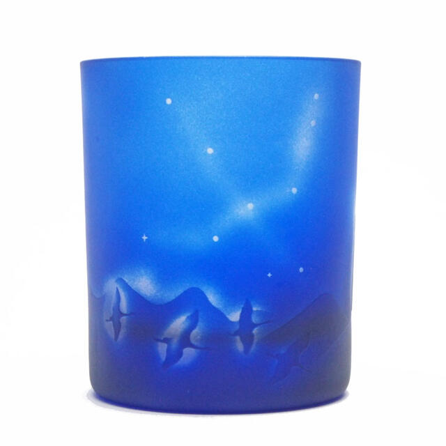 江戸玻璃 猫 錠コップ 銀河系鉄道会社の夜分猫 サンドウィッチブラストガラス制作室 Saori 猫グッズ 猫雑貨 猫 ねこ キャット グラス 猫の食器 Acilemat Com