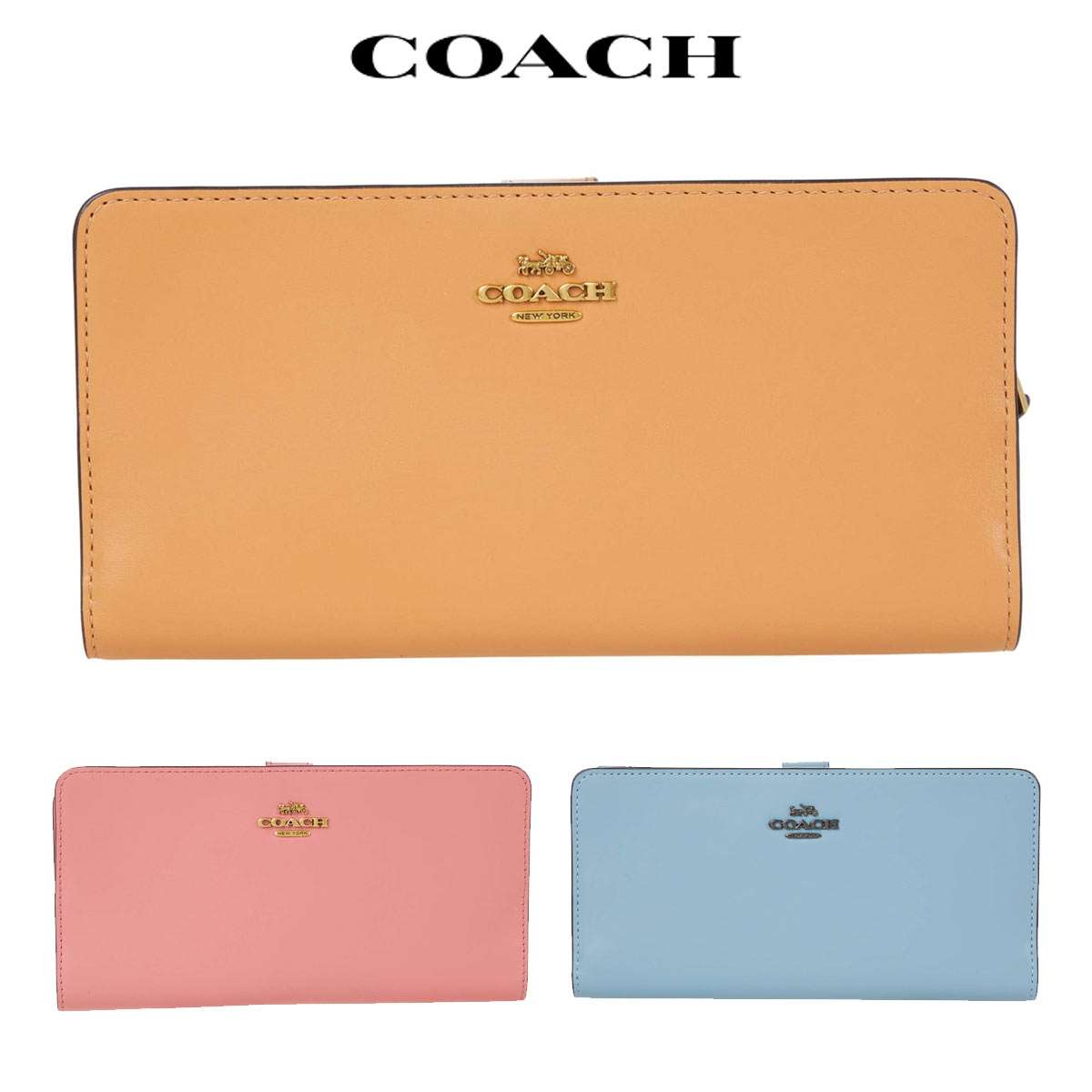 楽天市場】COACH コーチ ラウンドファスナー長財布 全3色 CH822