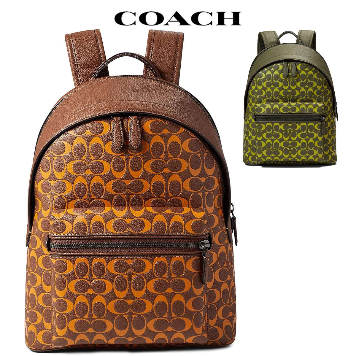 ベ*迎様 COACH コーチ　リュック　シグネチャー　ブラウン/ブラック Amazon.co.jp: [コーチ] アウトレット リュック バッグパック
