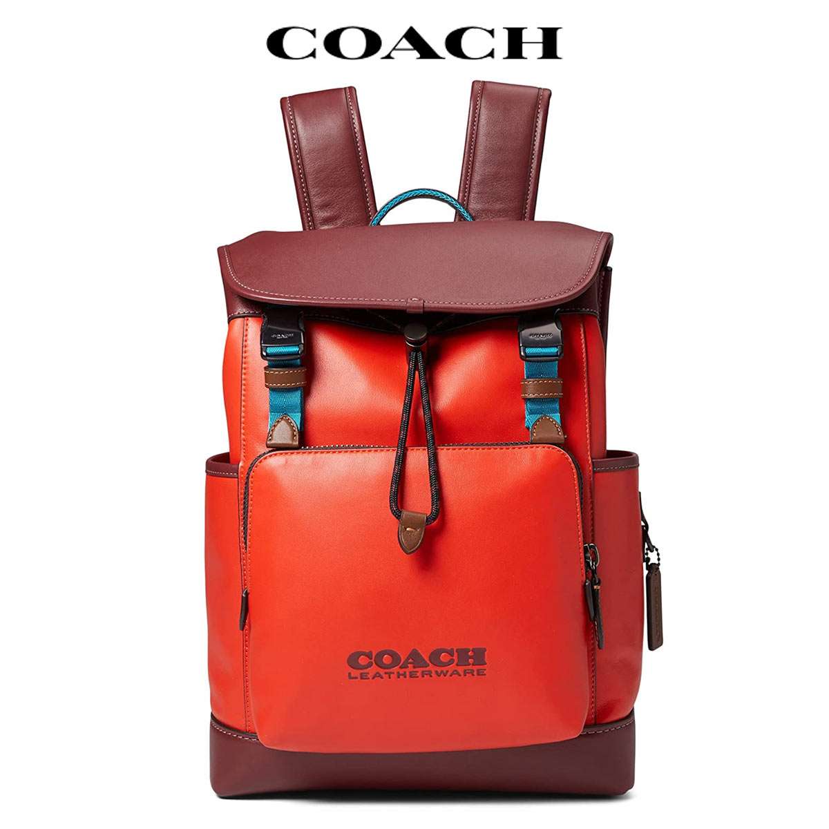 人気✨極美品✨コーチ　リュック　バックパック　シグネチャー PVCレザー COACH - 未使用 コーチ ☆ シグネチャーPVC レザー コンビ